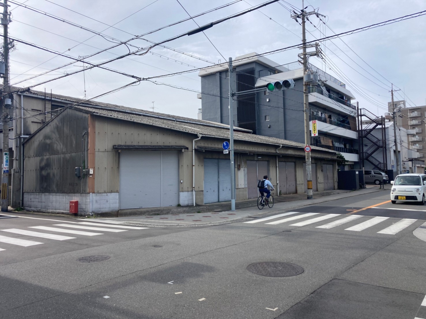 大阪市平野区・鉄骨造スレート倉庫・40坪